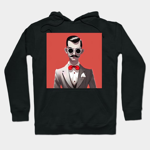 pee wee herman cute art, Paul Reubens Hoodie by Maverick Media